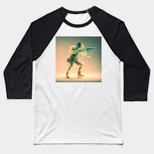 Jelly Man Shooting a Crystal gun Baseball T-Shirt